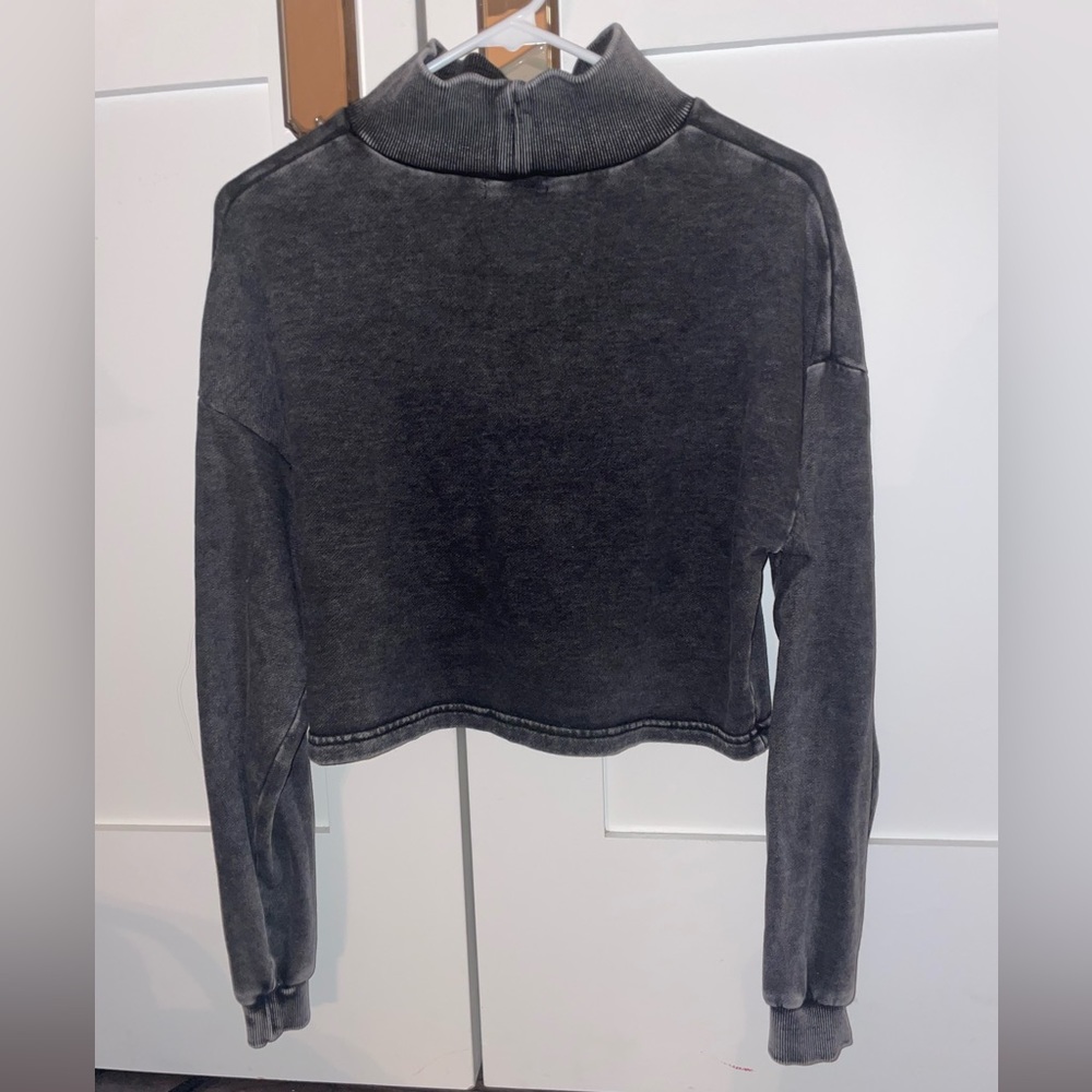 Grey Turtleneck Garage Sweater